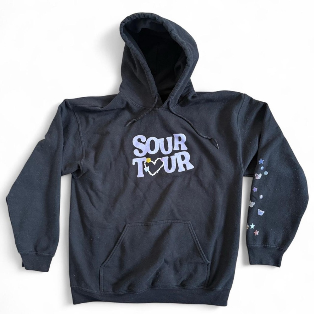 Olivia Rodrigo Sour Tour Black Hooded Sweatshirt
